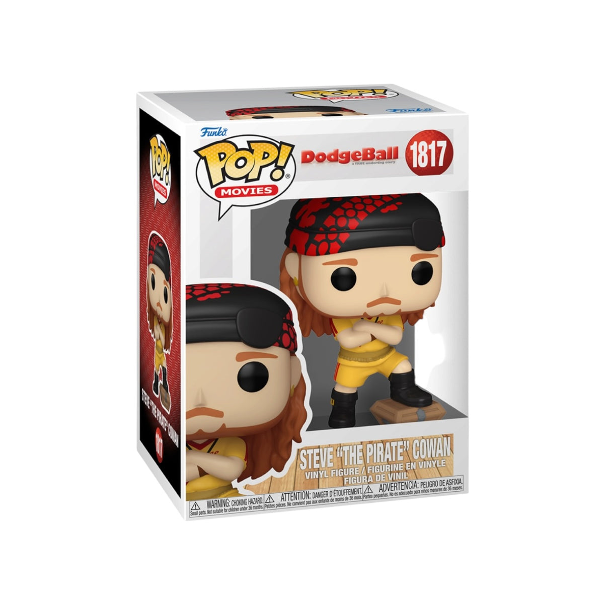 Steve "The Pirate" Cowan #1817 Funko Pop! - Dodgeball: A True Underdog Story - PREORDER