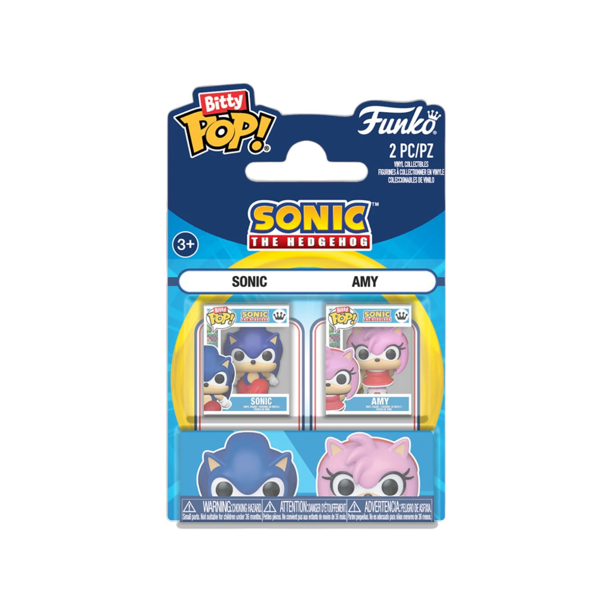 Sonic & Amy Rose 2 Pack Funko Bitty Pop! - Sonic The Hedgehog