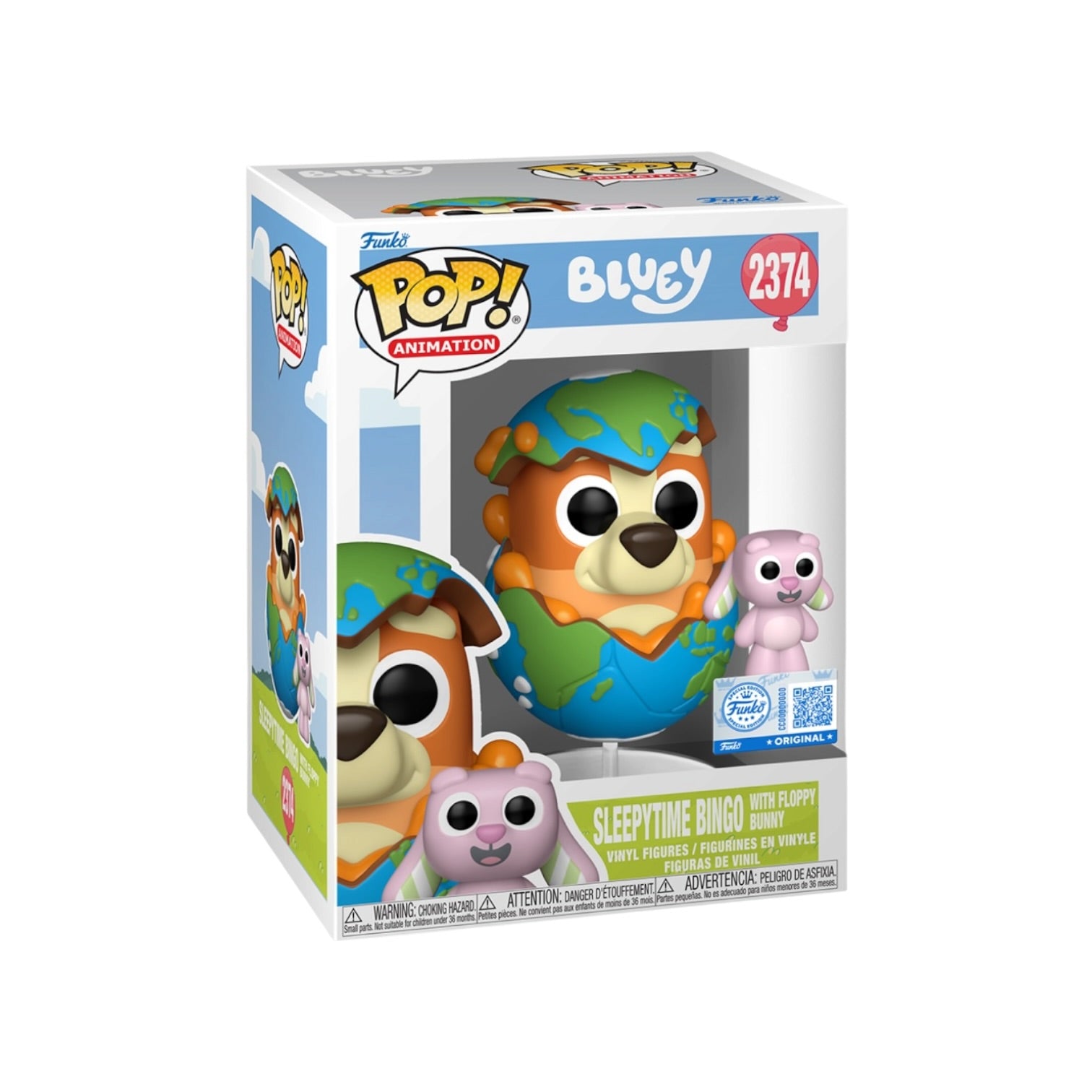 Sleepytime Bingo with Floppy Bunny #2374 Funko Pop! & Buddy - Bluey - PREORDER