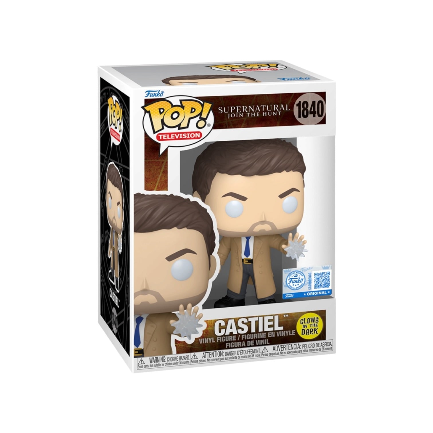Castiel #1840 (Glows In The Dark) Funko Pop! - Supernatural: Join The Hunt - Funko Exclusive