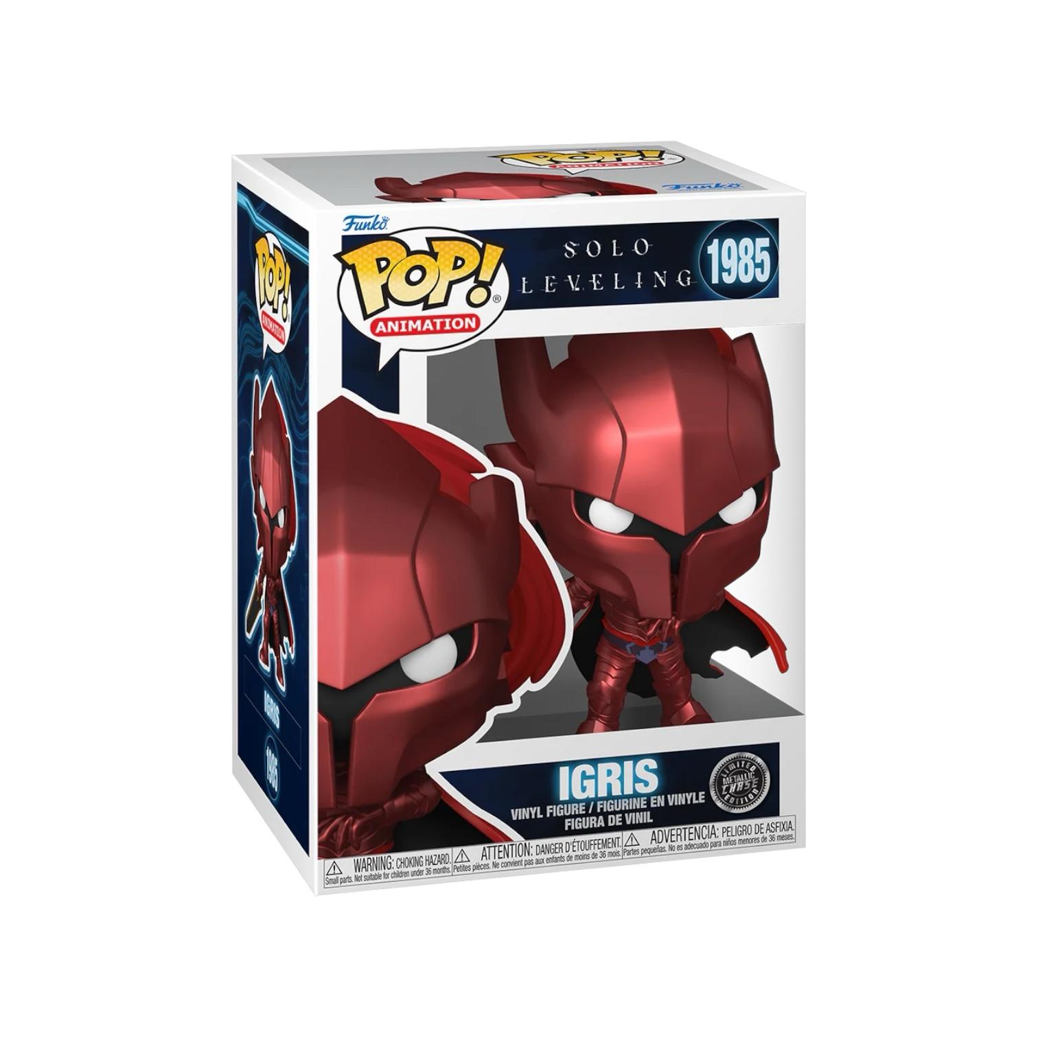 Igris #1985 Funko Pop - Solo Leveling - Red Metallic chase version