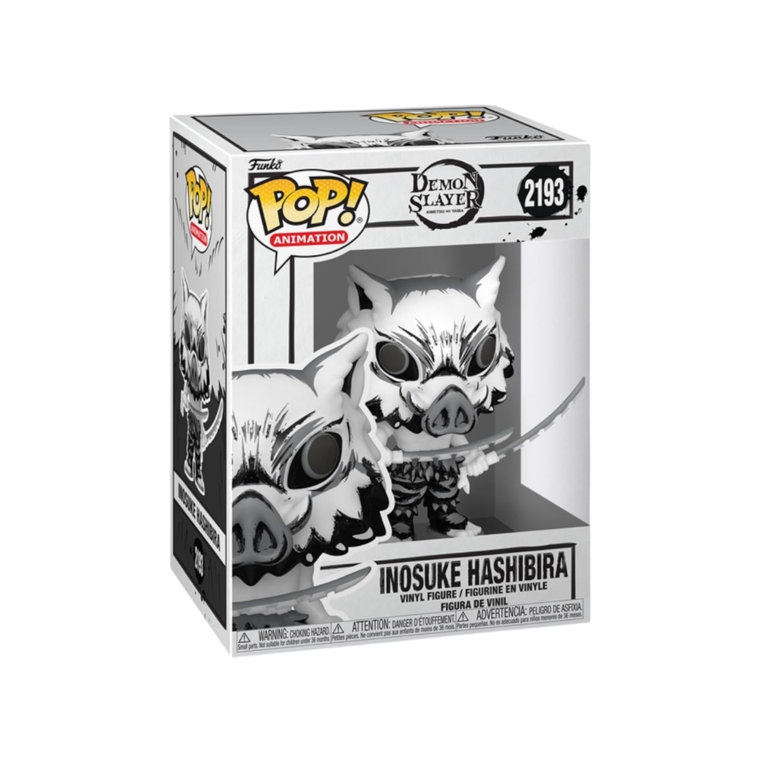 Funko Pop! vinyl figure of Inosuke Hashibira in packaging on a white background