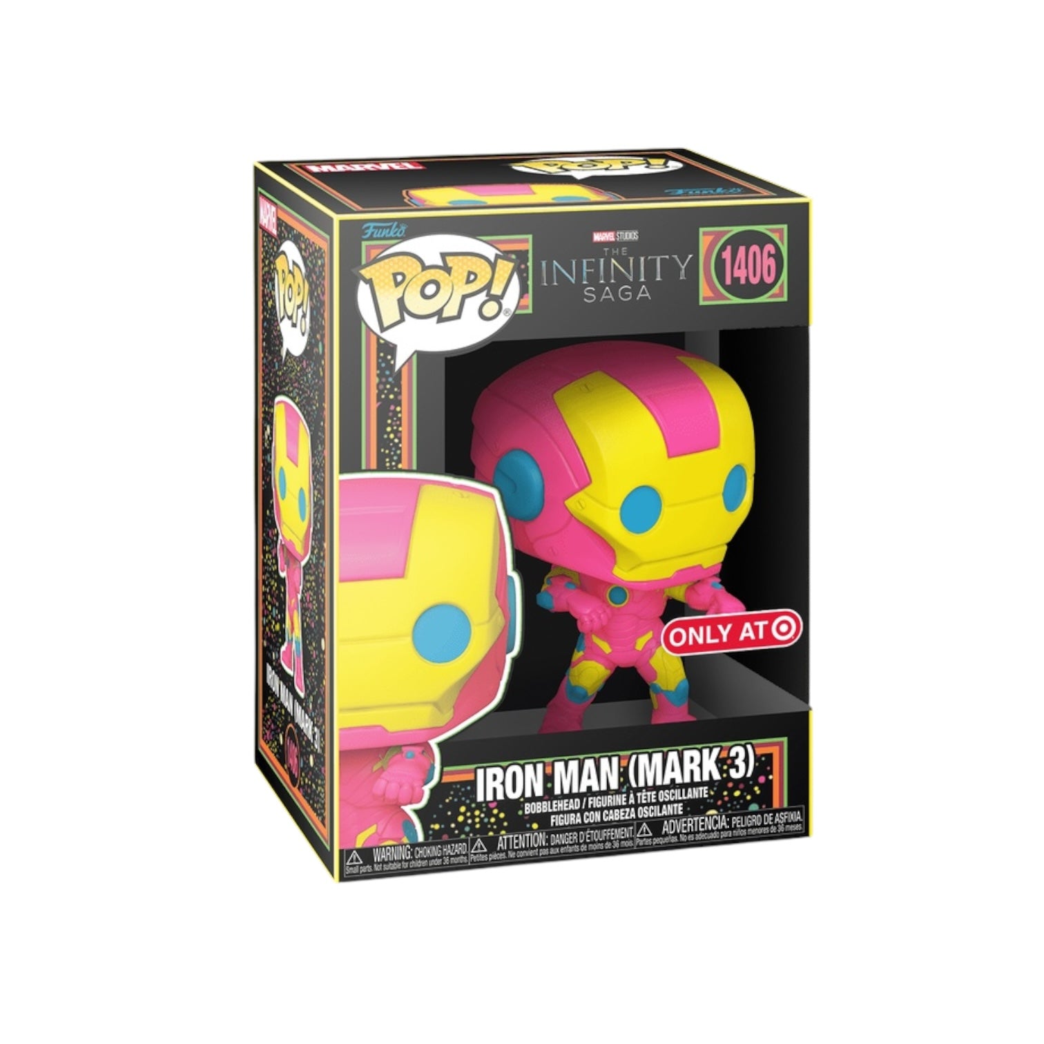 Iron Man (Mark 3) Blacklight Funko Target Exclusive