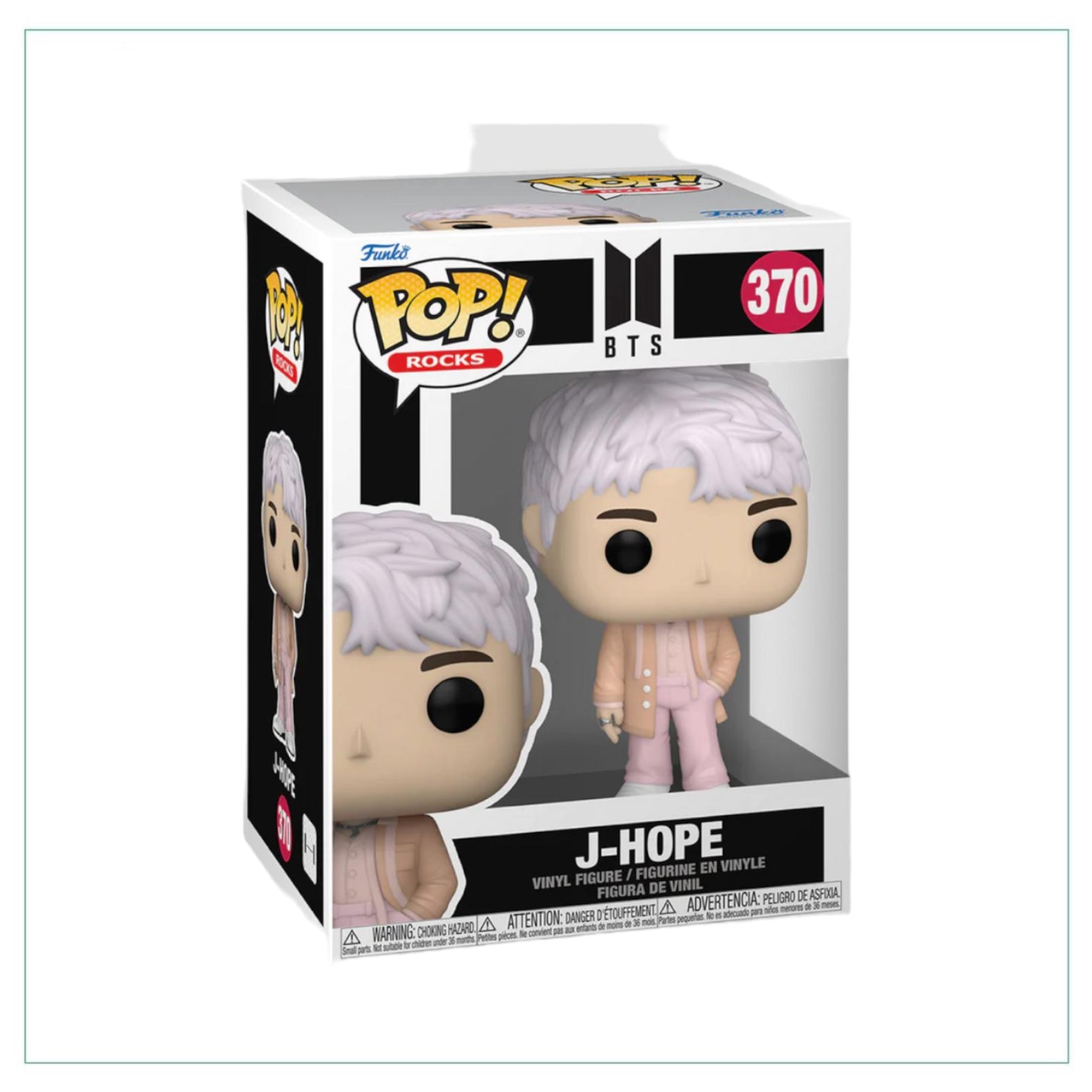 J-hope #370 Funko Pop! figure from BTS, featuring his signature style and vibrant colors, perfect for any fan's collection.