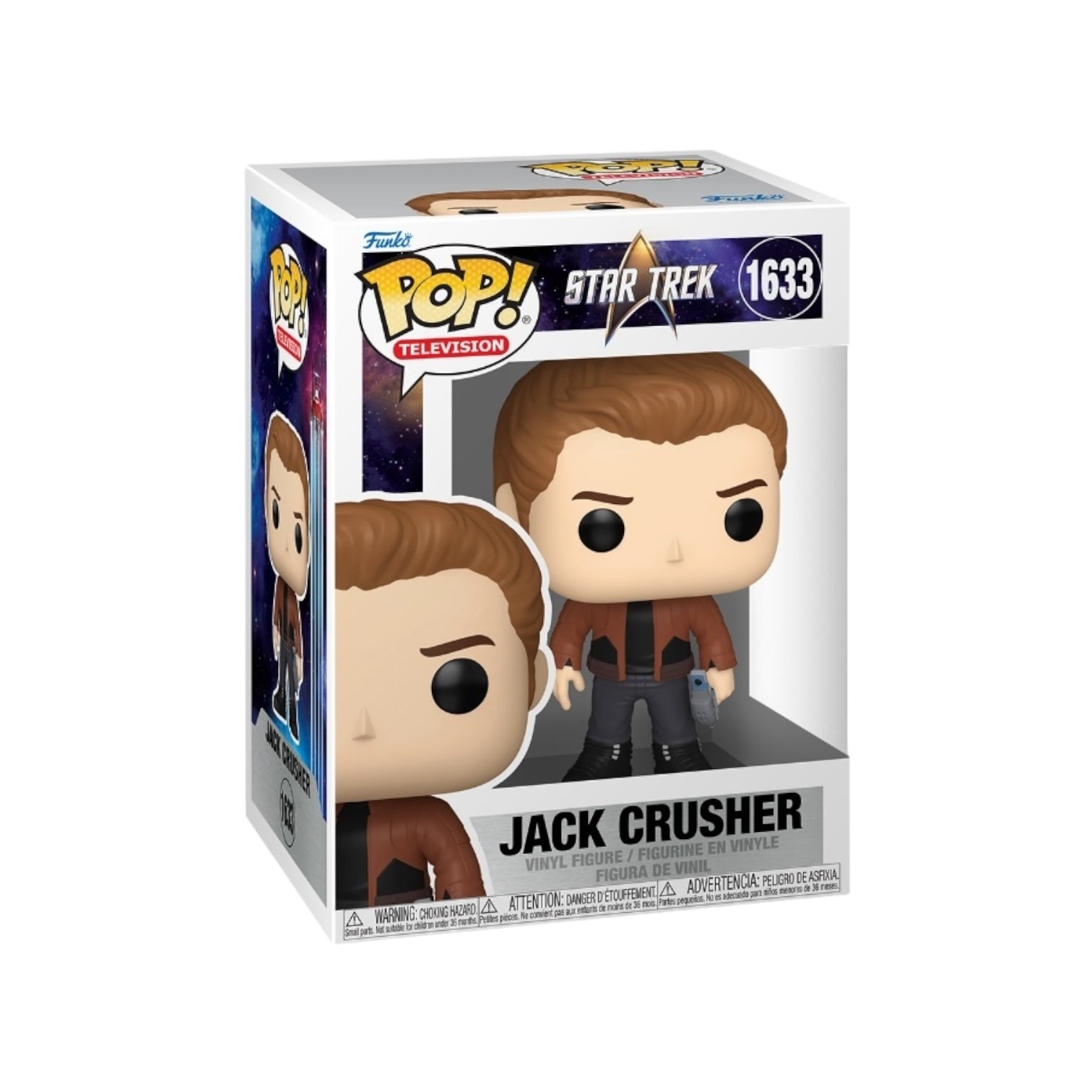 Jack Crusher #1633 Funko Pop! from Star Trek, featuring detailed design and bright colors, perfect for collectors.