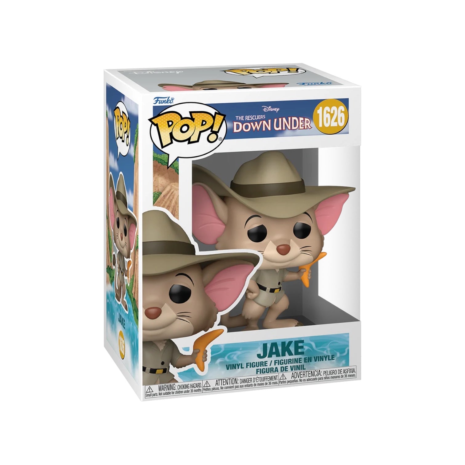 Funko Pop! vinyl figure of a character in a hat with packaging on a white background