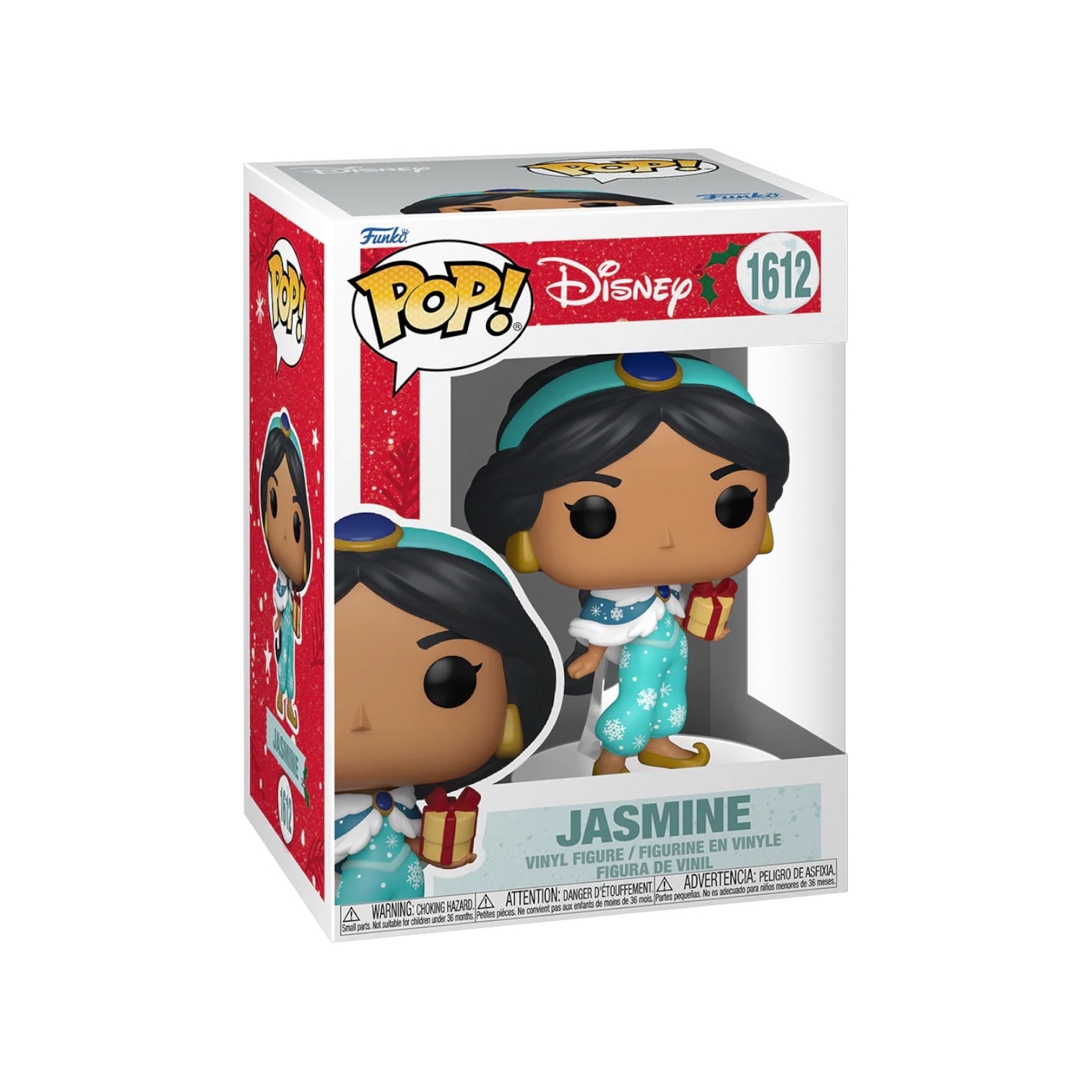 Funko Pop! Disney Jasmine vinyl figure packaging on a white background