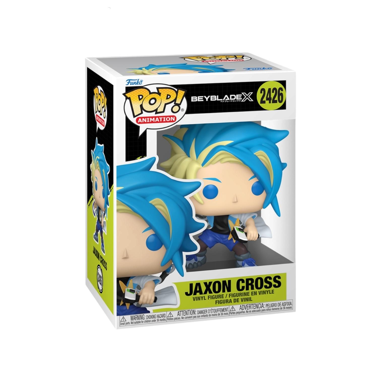 Funko Pop! vinyl figure of Jaxon Cross from Beyblade with packaging on a white background