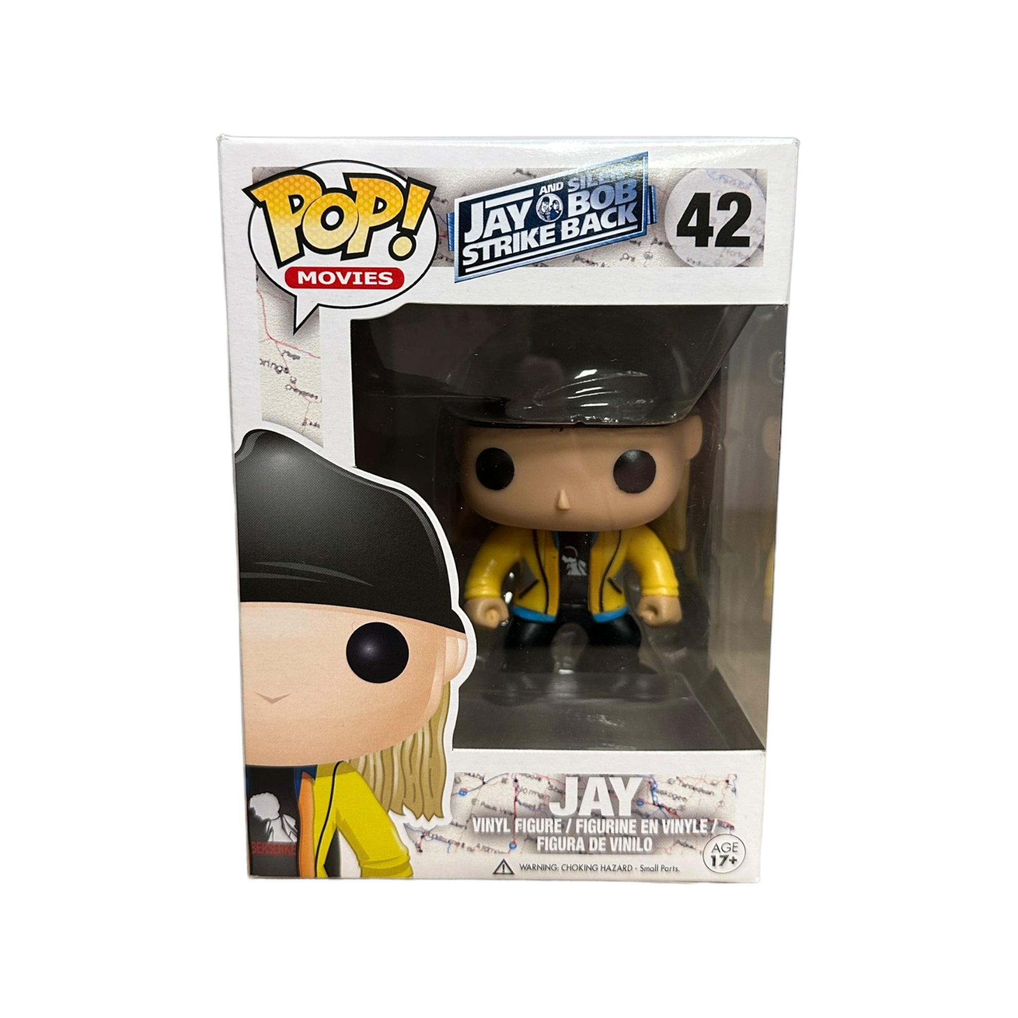 Funko Pop! Jay #42 from Jay and Silent Bob Strike Back, 2014 release, rated 8.75/10 for condition.