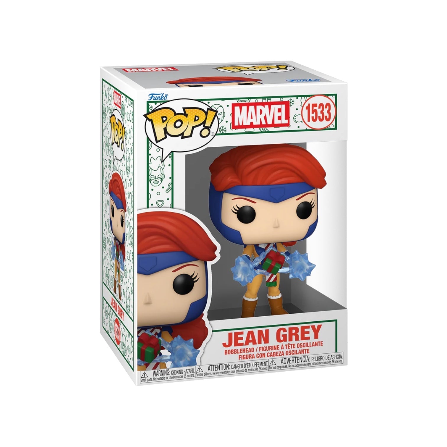 Funko Pop! Marvel Jean Grey figure in packaging on a white background
