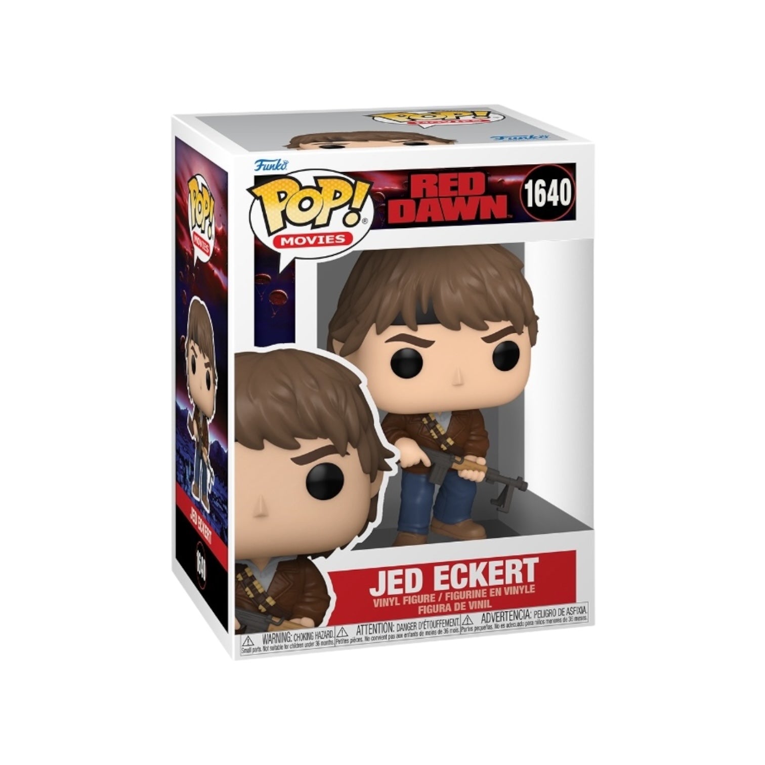 Funko Pop! figure of Jed Eckert from Red Dawn, featuring detailed design and vibrant colors, standing at #1640.