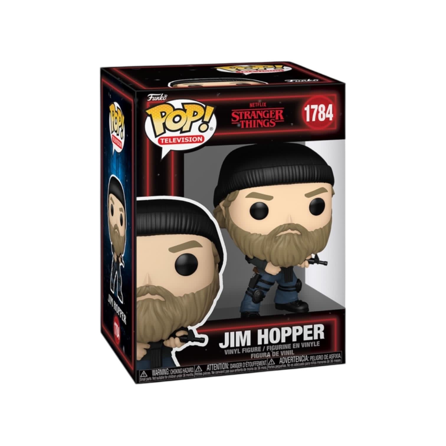 Funko Pop! vinyl figure packaging of Jim Hopper from Stranger Things