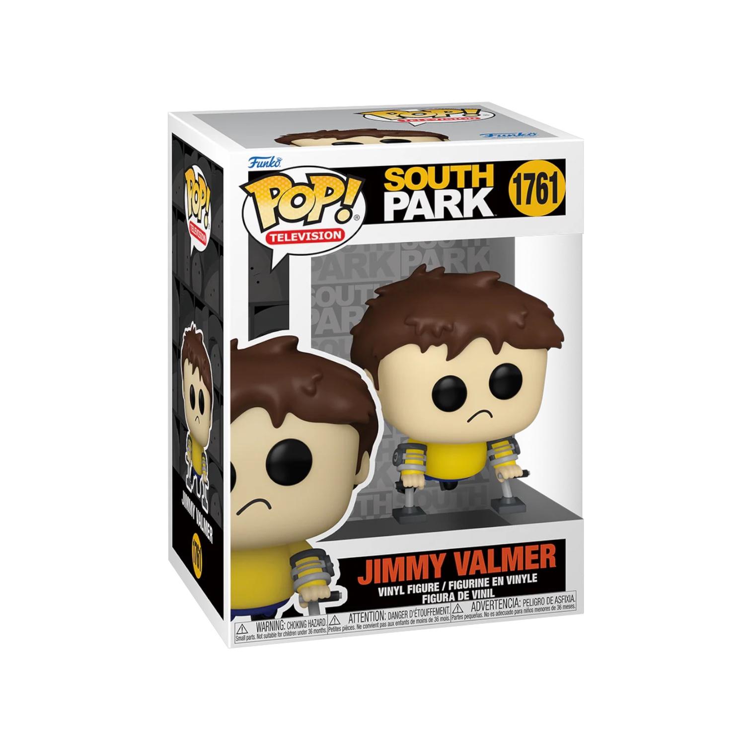 Funko Pop! vinyl figure packaging for South Park's Jimmy Valmer on a white background