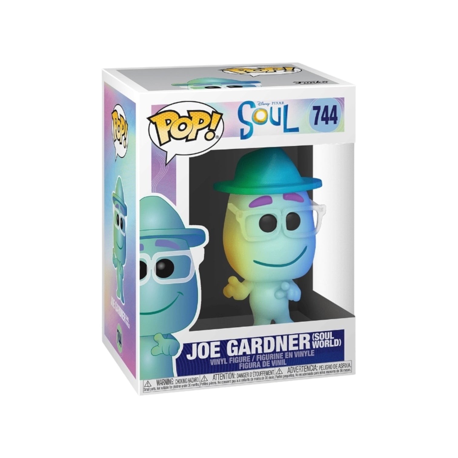 Funko Pop! figure of Joe Gardner from Disney's Soul, featuring his signature outfit and joyful expression.