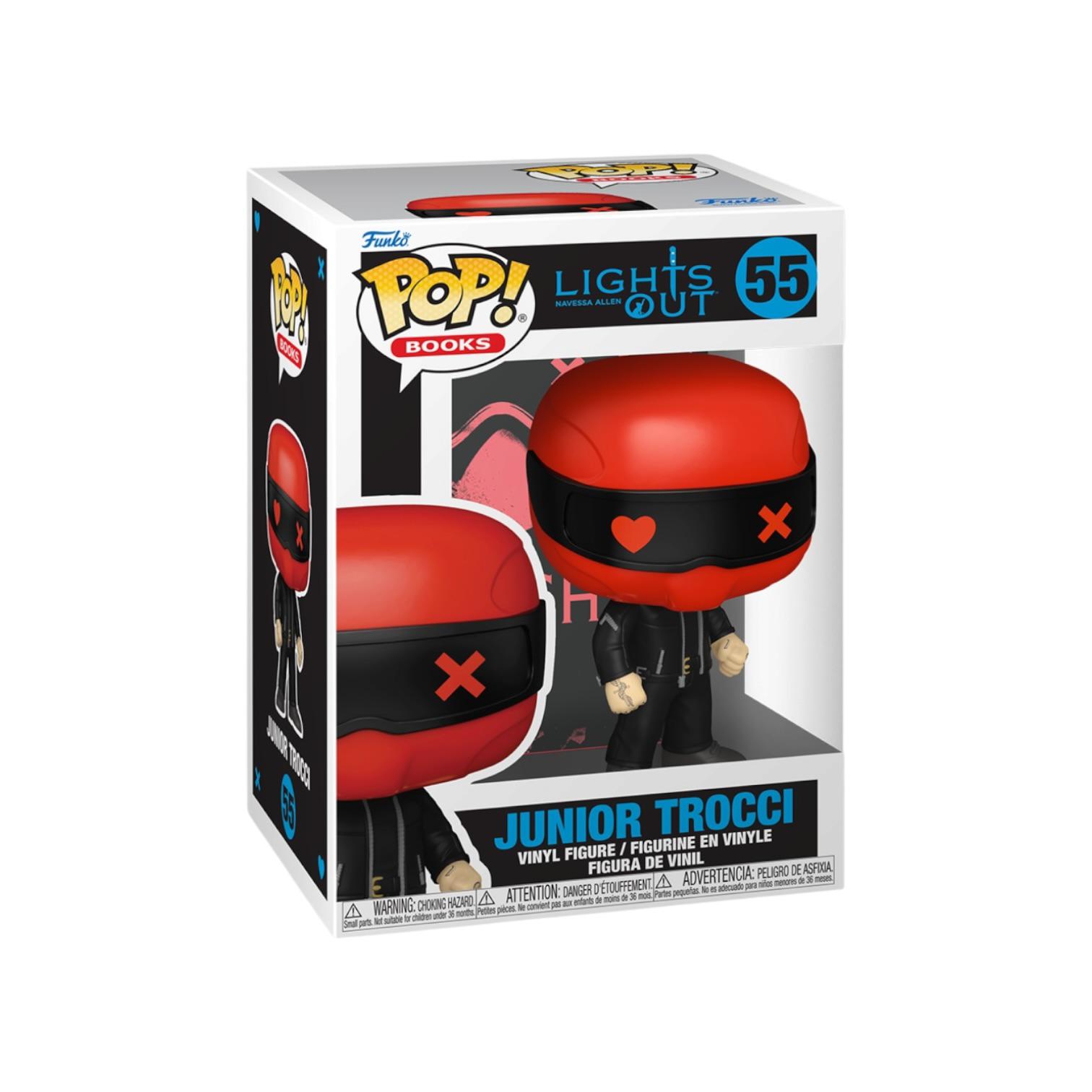Funko Pop! Junior Trocci figure in packaging with 'Lights Out' branding