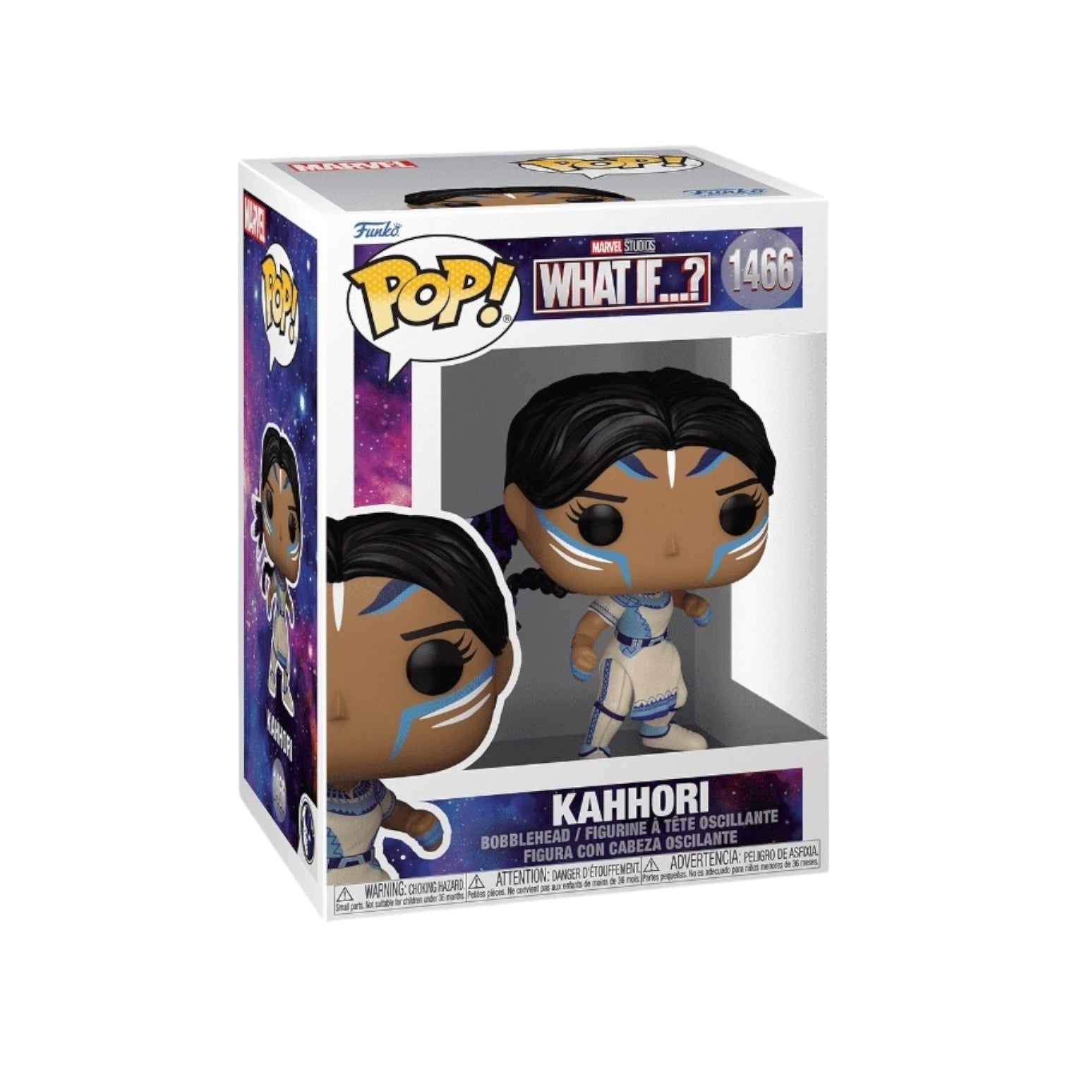 Kahhori #1466 Funko Pop from "What If..!" series, showcasing a stylized character with bright colors and intricate details.