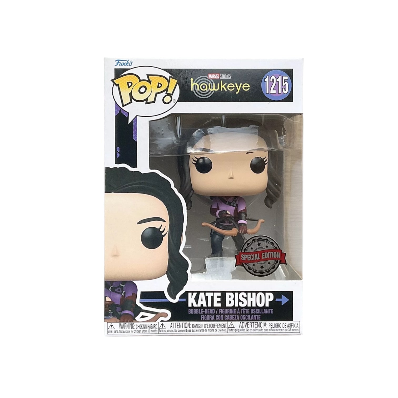 Kate Bishop holding a bow and arrow