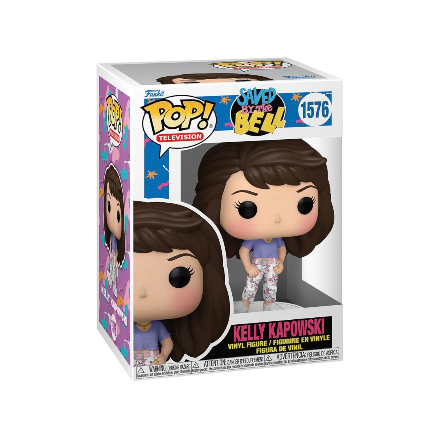 Kelly Kapowski Funko Pop! from Saved By The Bell, featuring her classic look and vibrant character in a collectible figure.