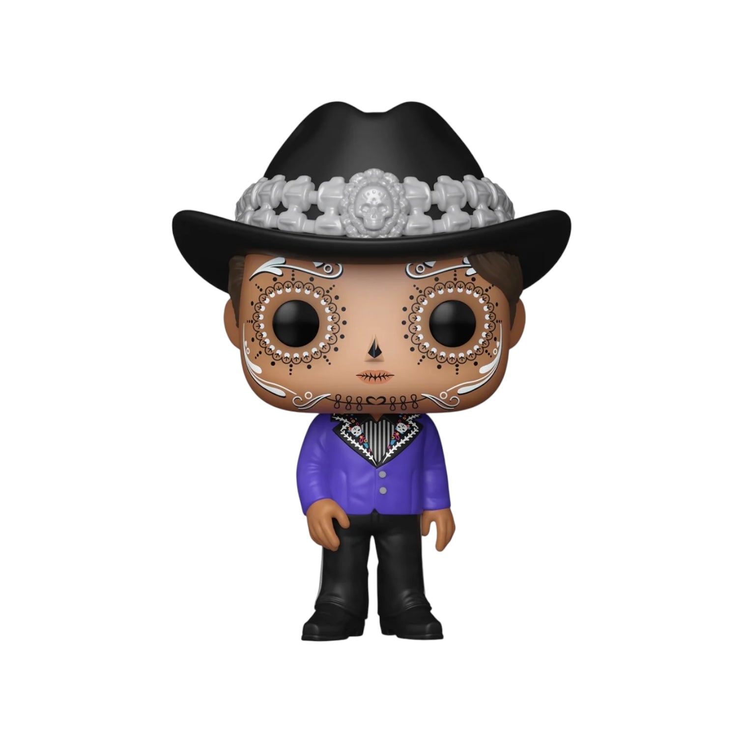 Funko Pop! vinyl figure with decorative headpiece and purple outfit on a white background
