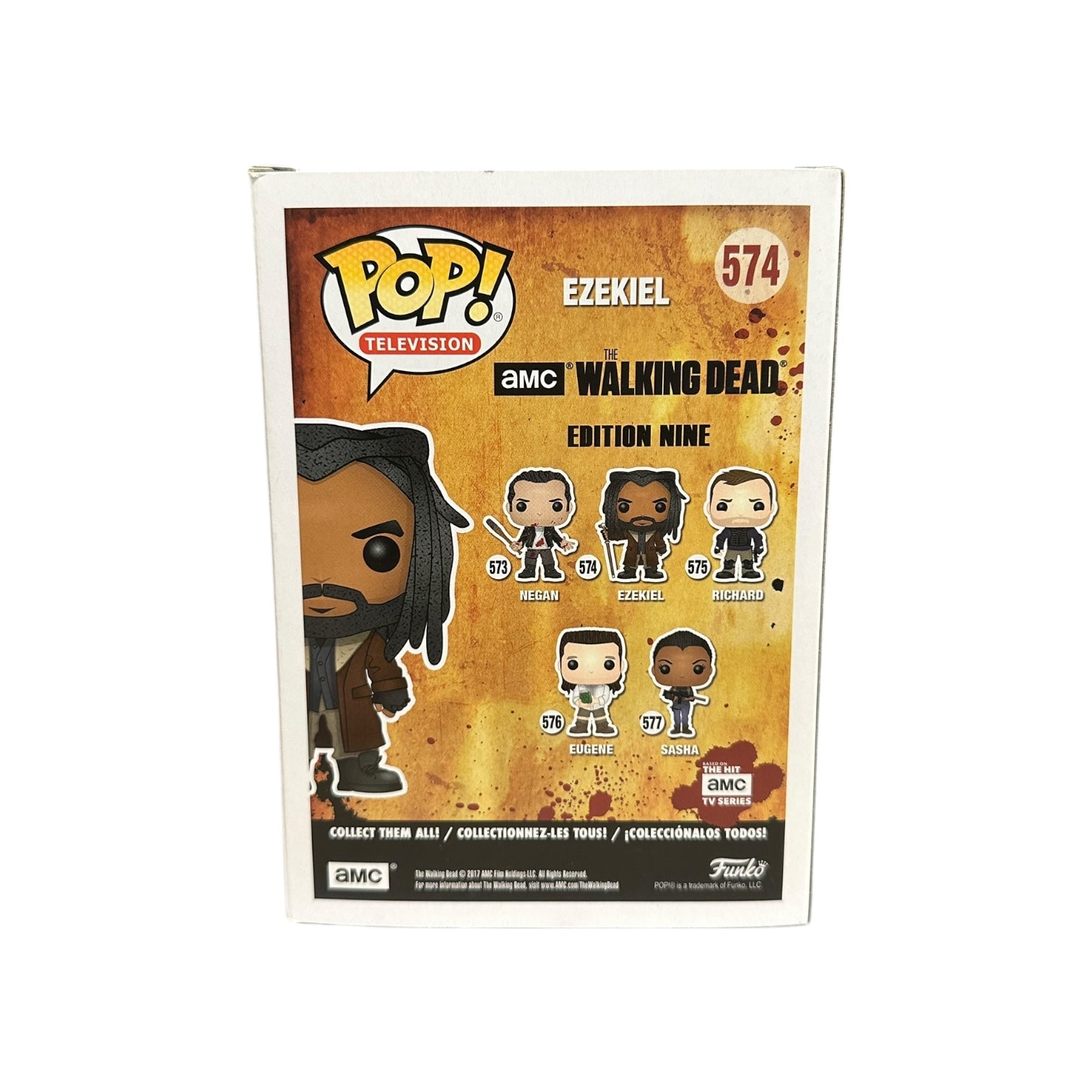 Khary Payton Signed Ezekiel #574 Funko Pop! - The Walking Dead back