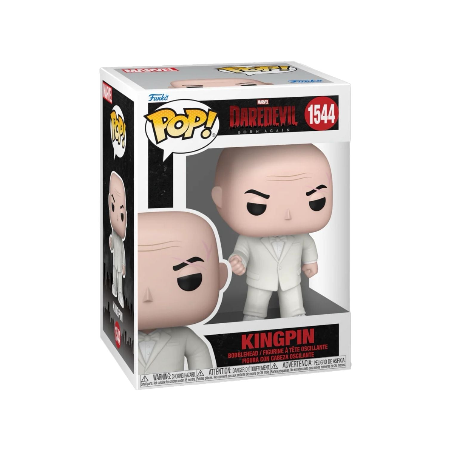 Kingpin 1544 Funko pop in all white suit