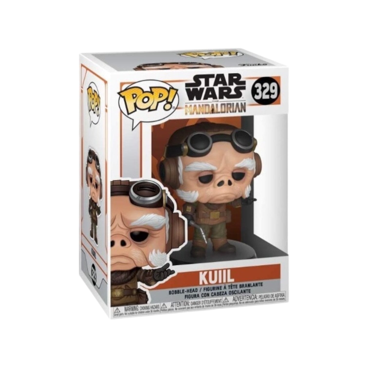 Kuiil #329 Funko Pop! figure from Star Wars: The Mandalorian, depicting the beloved character in vibrant detail.