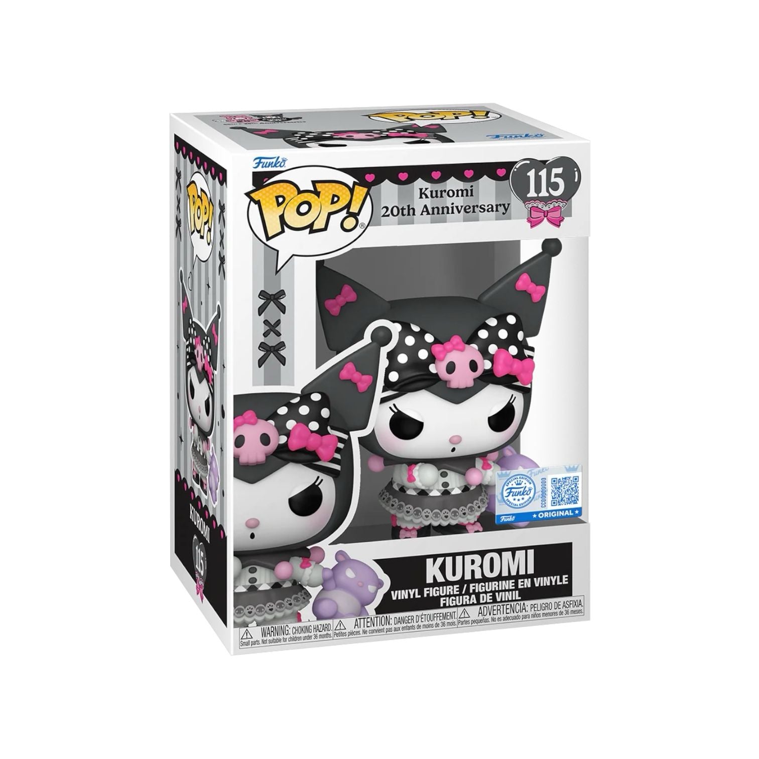 Funko Pop! vinyl figure in packaging with Kuromi character design on a white background