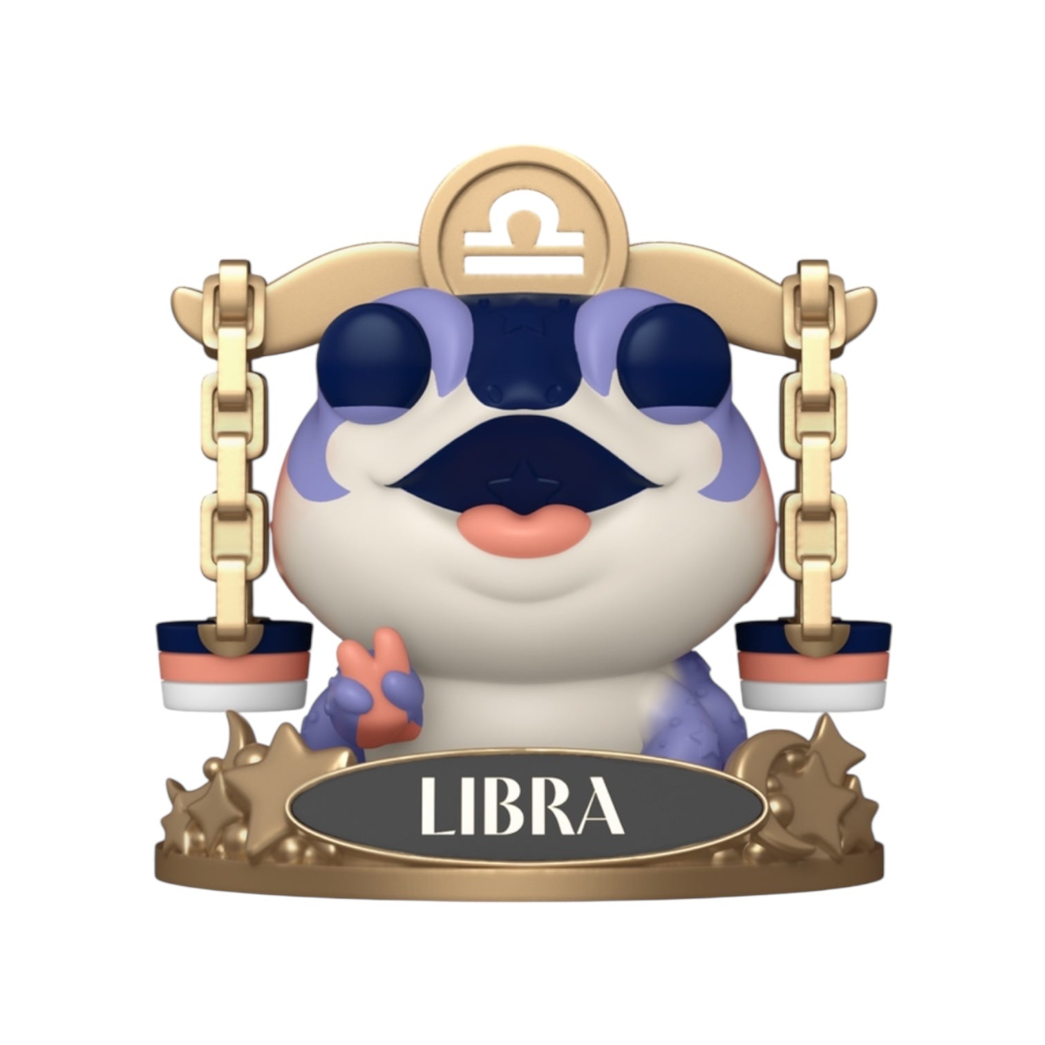 Libra funko pop out of box out of packaging on a white background