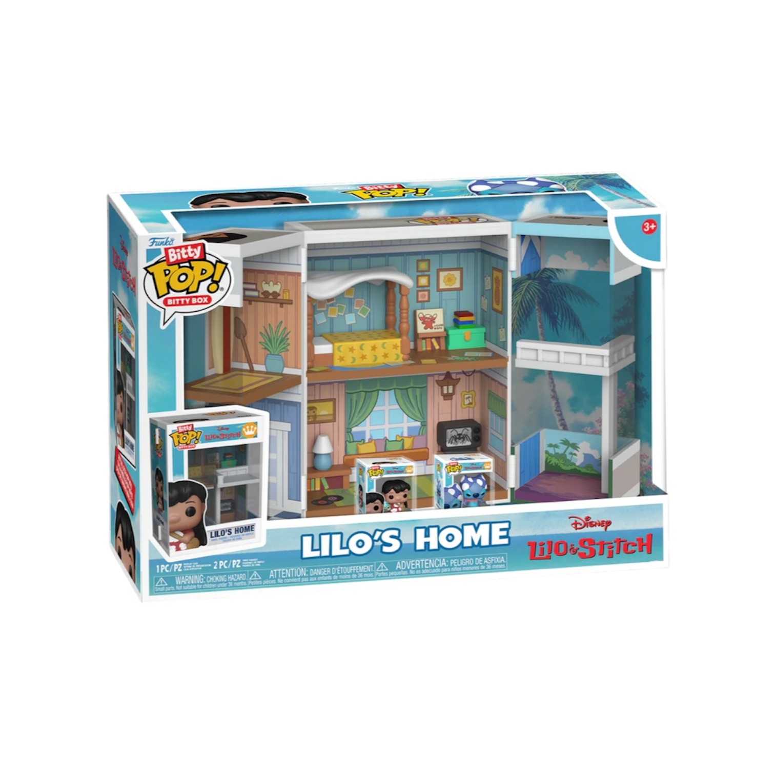Lilo's Home Bitty Box with Lilo and Stitch, designed with bright colors and charming details from the beloved Disney film.
