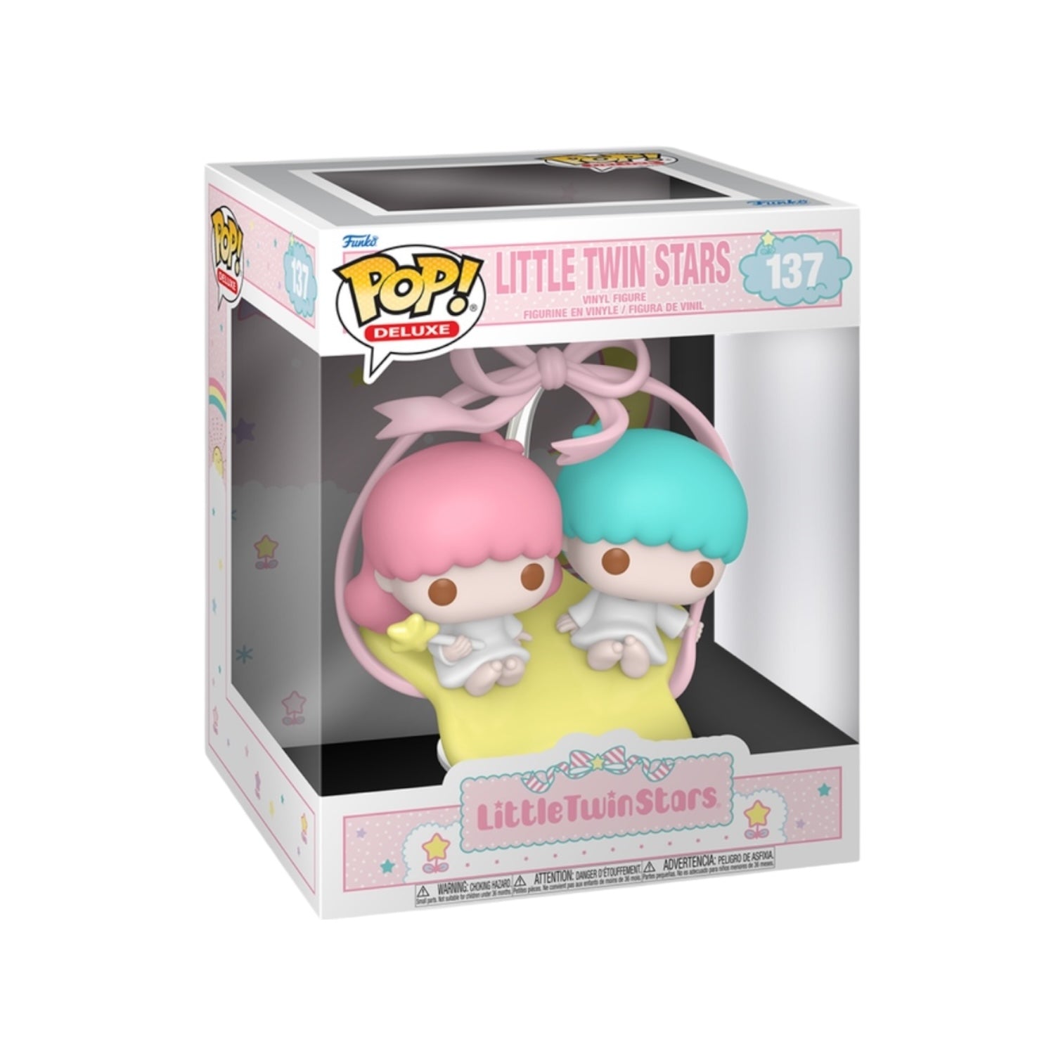 Funko Pop! vinyl figure of Little Twin Stars in packaging on a white background