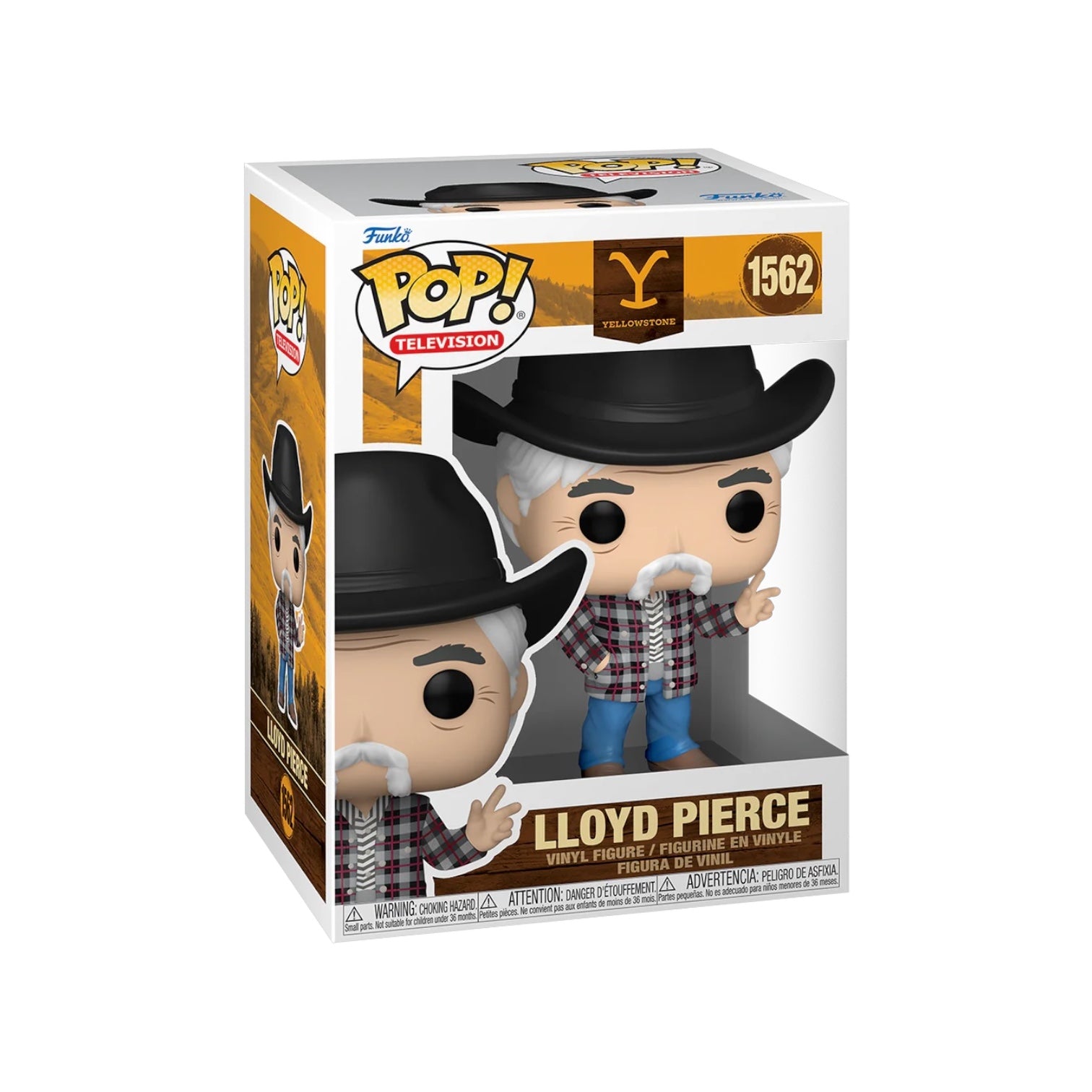 Funko Pop! figure of Lloyd Pierce from Yellowstone, showcasing his distinctive outfit and character details in vibrant colors.