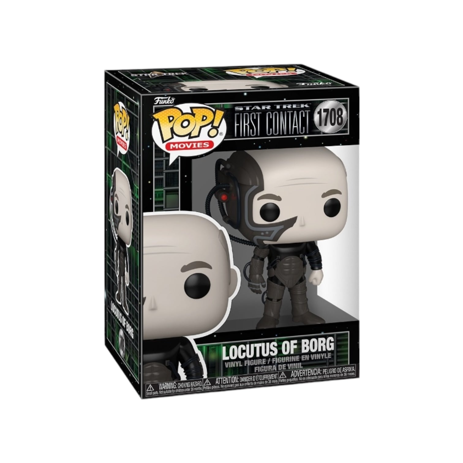 Funko Pop of Locutus of Borg #1708 from Star Trek: First Contact, showcasing detailed design and iconic character features.