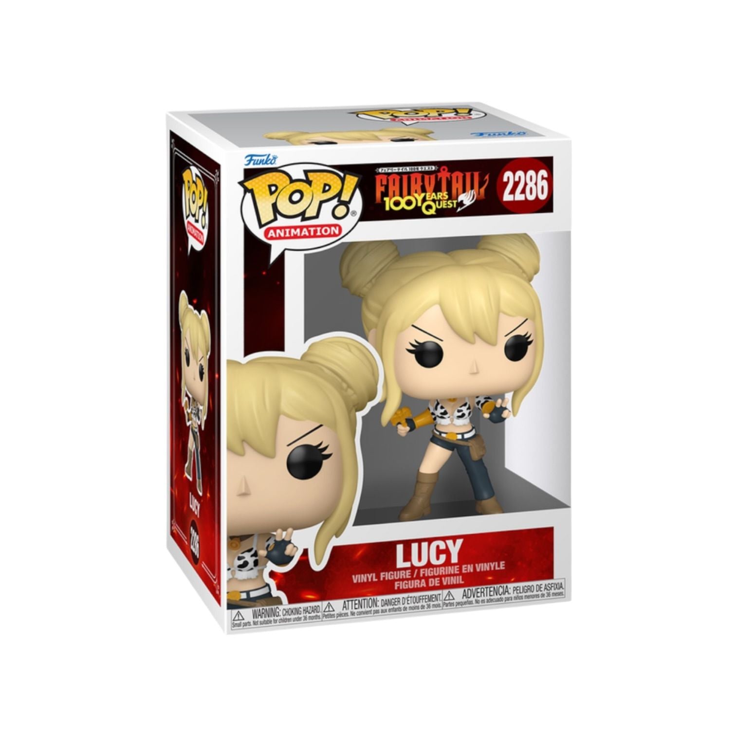Funko Pop! vinyl figure of Lucy from Fairy Tail in packaging on a white background