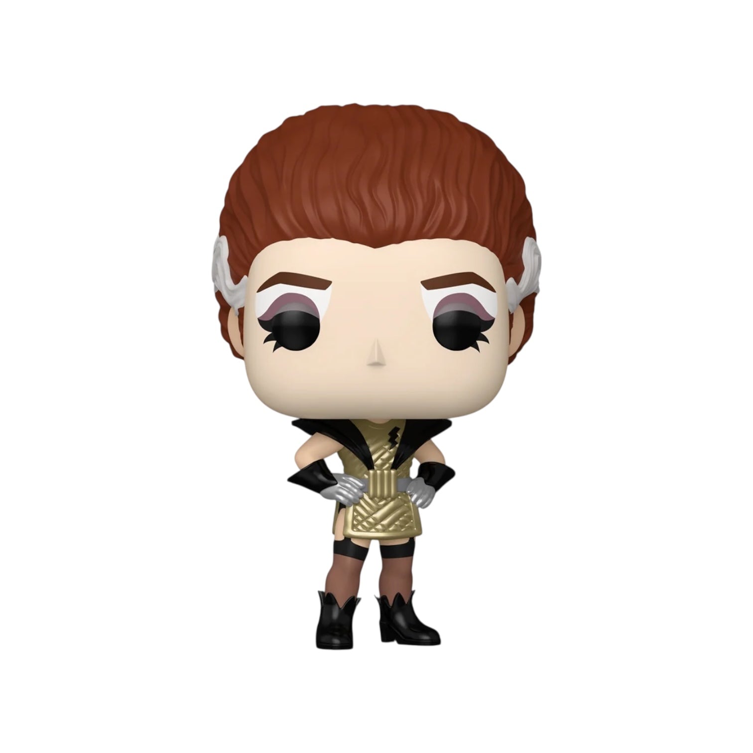 Magenta 1913 Funko Pop from the rocky pictre show in a gold dress