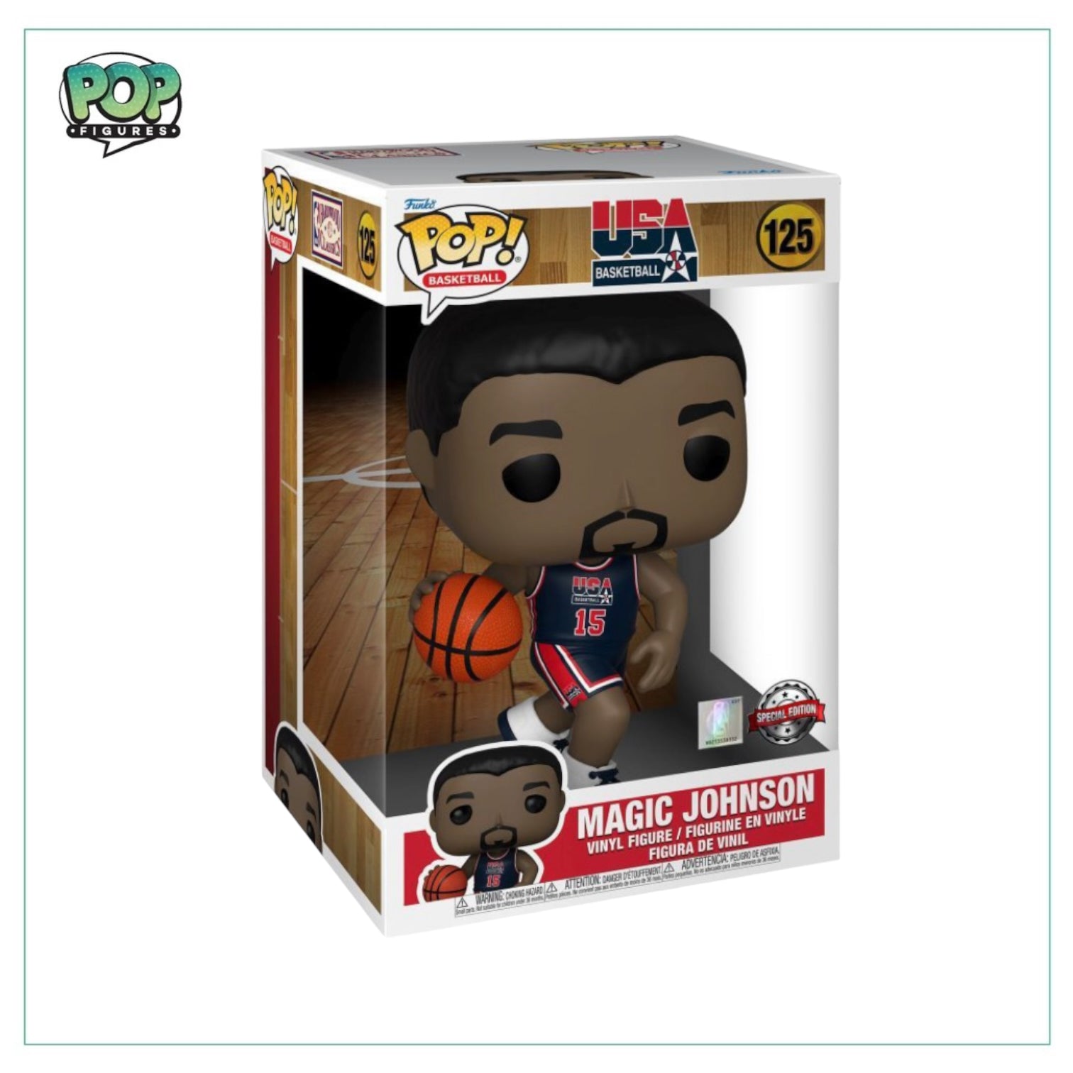Magic Johnson #125 Funko Deluxe Pop! - USA Basketball - Special Edition