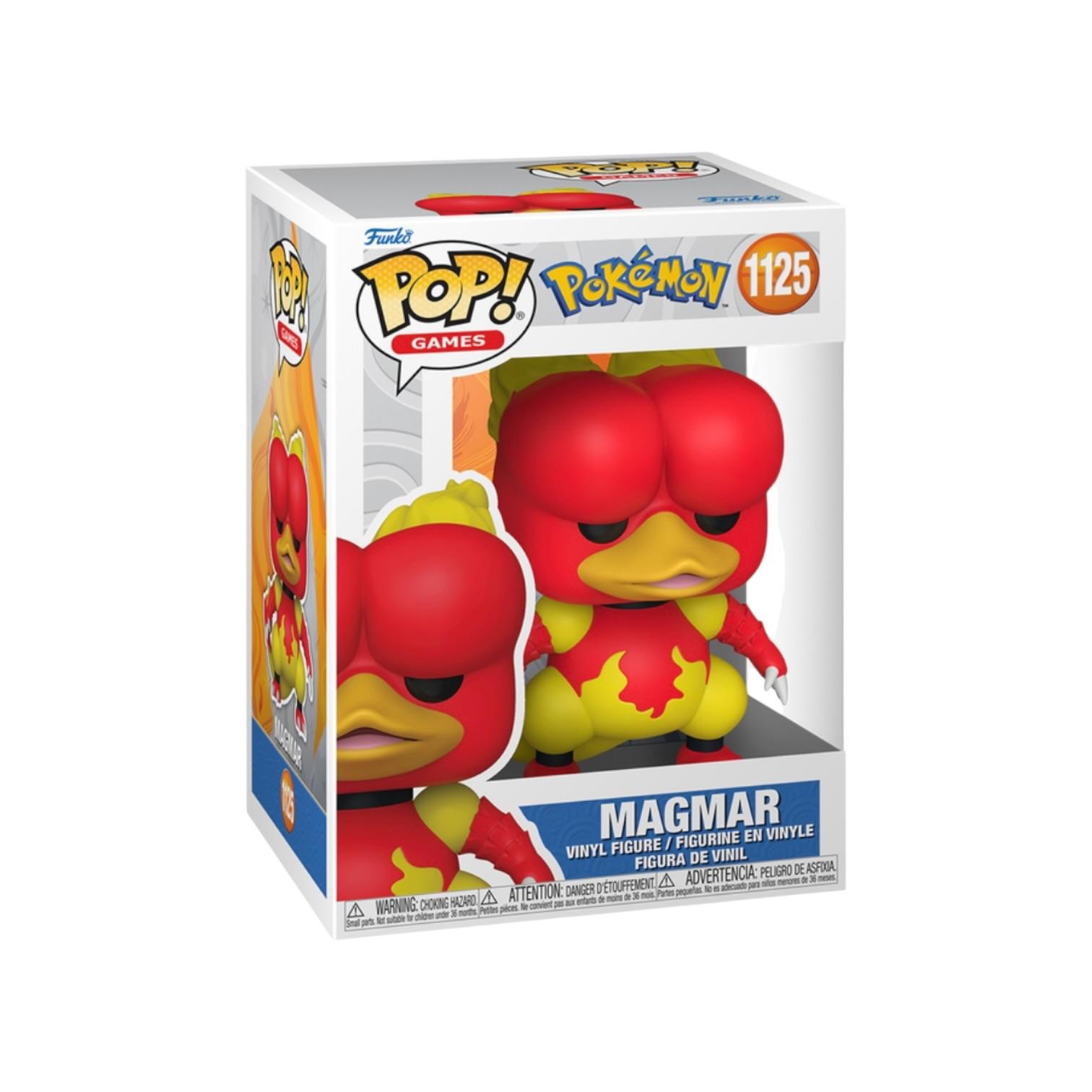 Funko Pop! Games Pokemon Magmar vinyl figure packaging on a white background