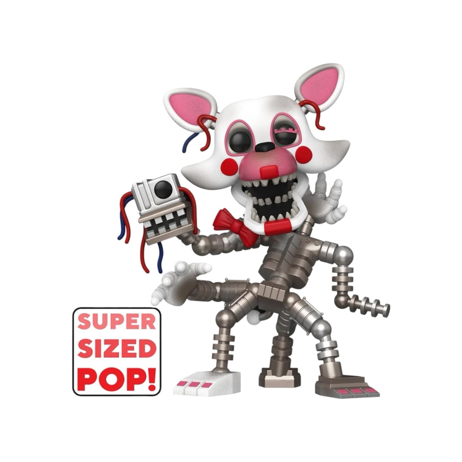 Give your collection a jump scare with POP! Super Mangle! Complete your Five Nights at Freddy’s™ lineup by closing in on POP! Super Mangle before this animatronic moves! Vinyl figure is approximately 6 in (15.2 cm) tall.