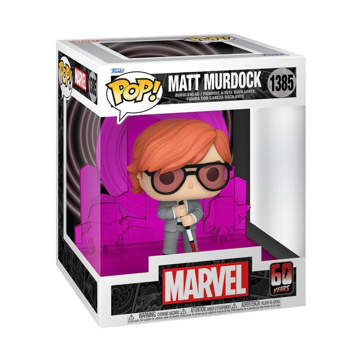 Matt Murdock Funko Pop! Deluxe figure as Daredevil, featuring his classic red costume and a dynamic stance.