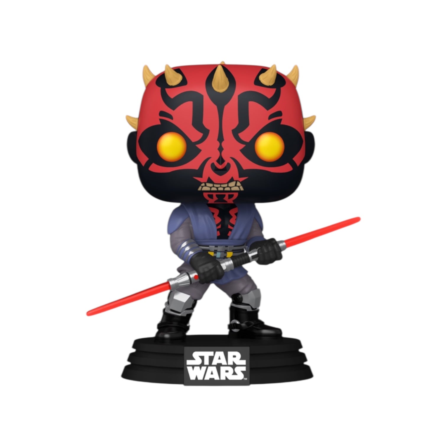 Maul 828 Funko pop detailed figure out of packaging on a white background