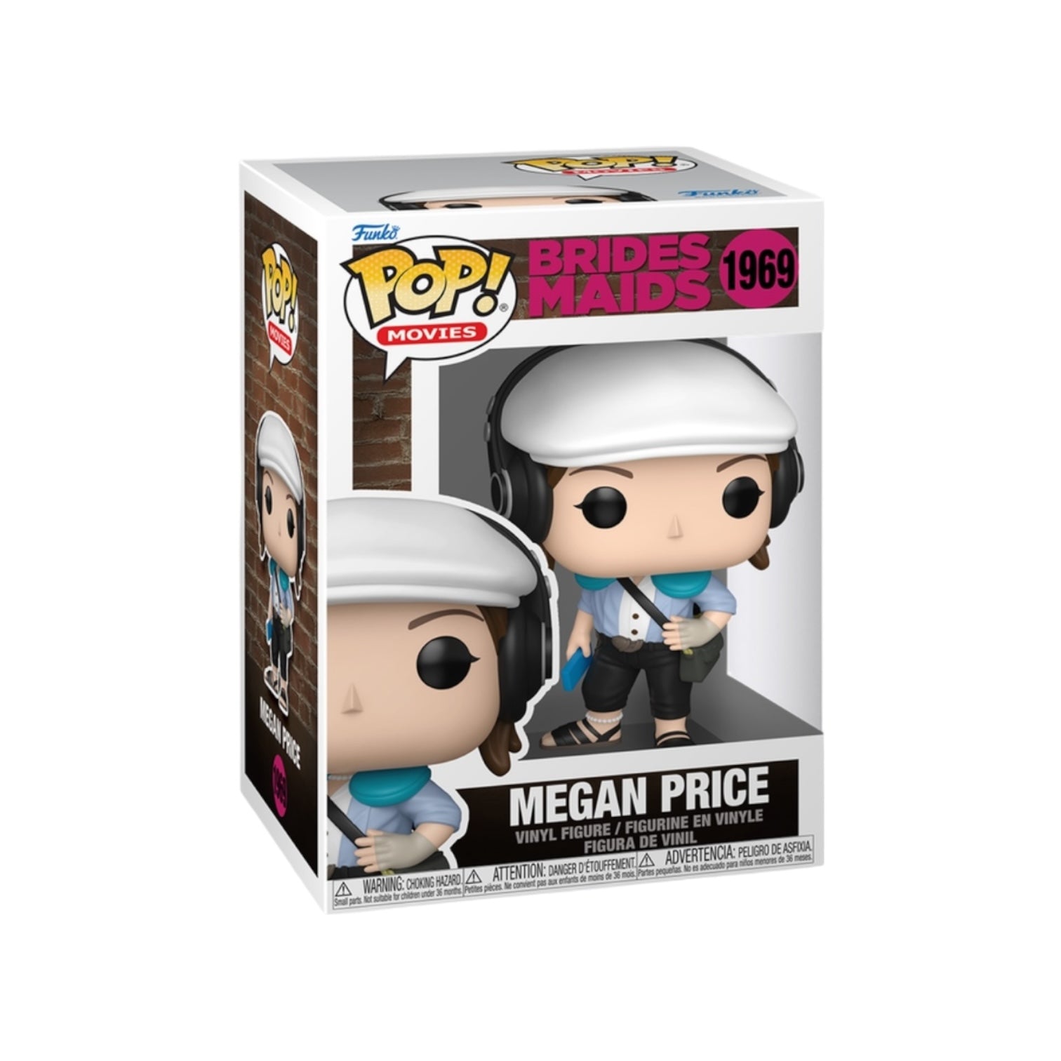 Funko Pop! vinyl figure packaging for 'Bridesmaids' with Megan Price character.