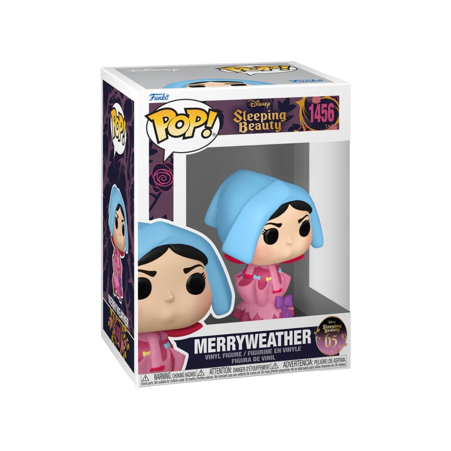 Merryweather Funko Pop! from Sleeping Beauty's 65th Anniversary, featuring the fairy in her classic outfit and pose.