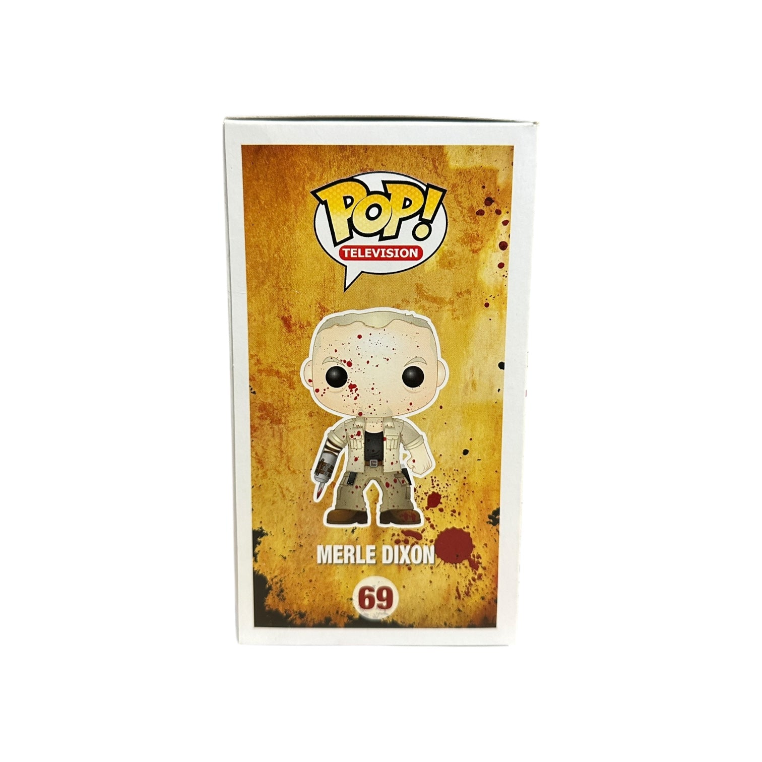 Michael Rooker Signed Merle Dixon #69 (Bloody) Funko Pop! - The Walking Dead - Tampa Bay Comic Con 2013 Exclusive Side