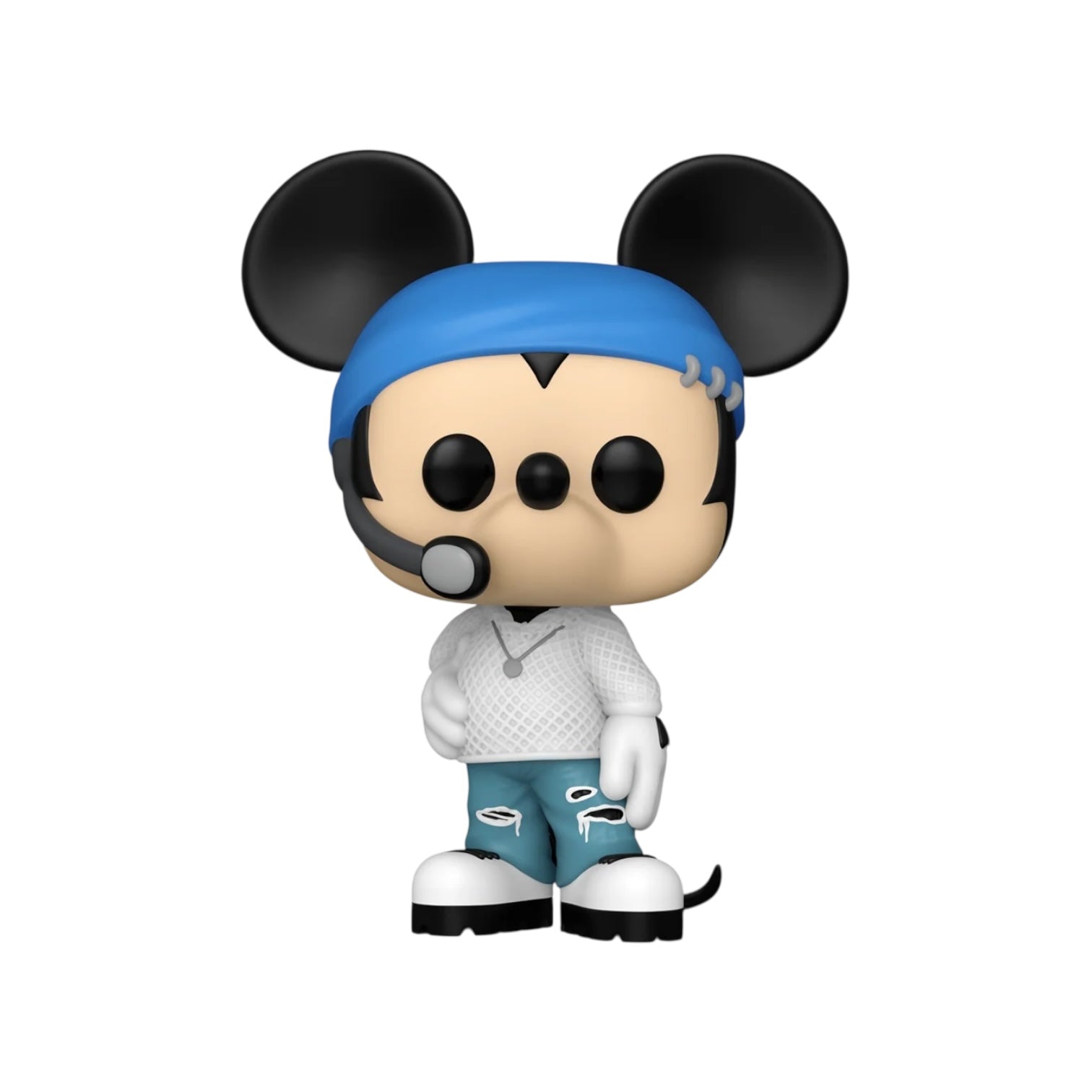 Funko Pop! vinyl figure of a character with mouse ears wearing a blue beanie and white outfit on a white background