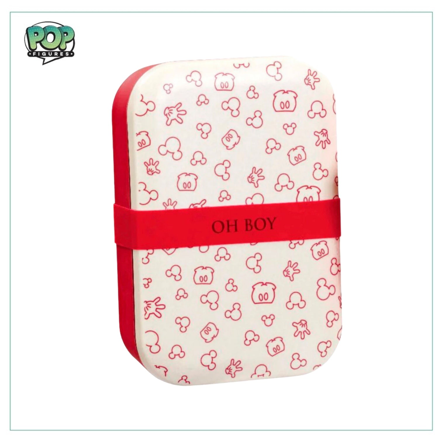 Mickey Mouse Funko bamboo lunch box featuring a colorful design of Mickey's iconic face and ears.