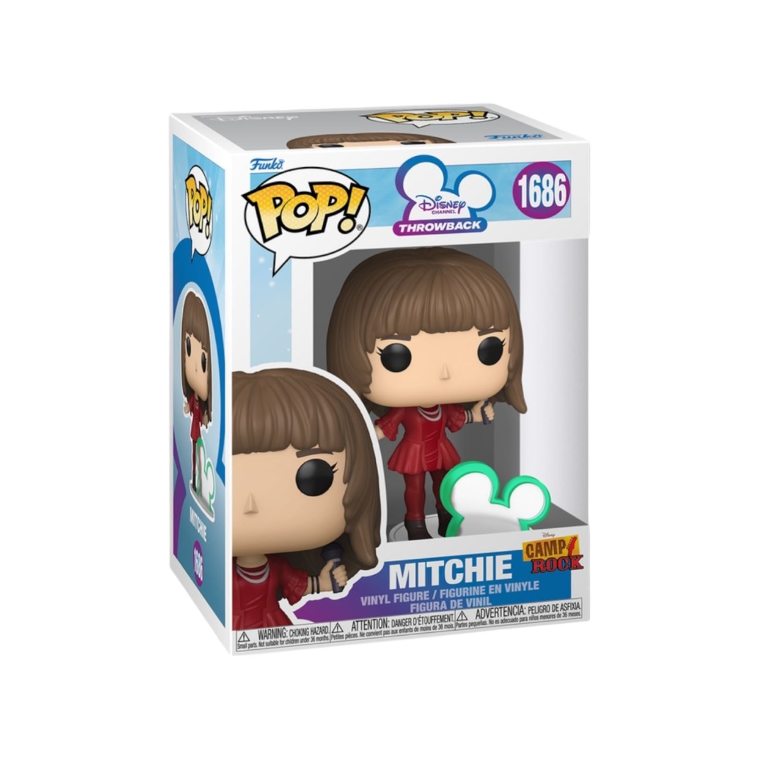 Funko Pop! vinyl figure packaging with Disney logo on a white background