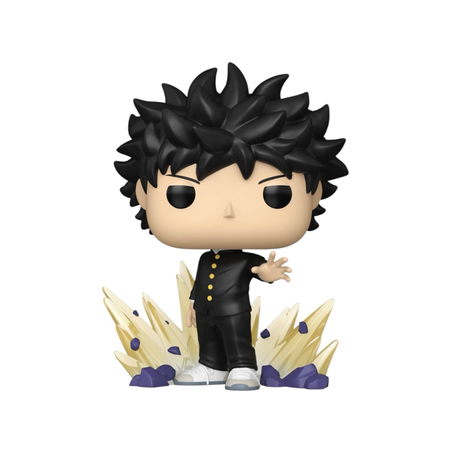 Funko Pop! vinyl figure with black spiky hair on a white background