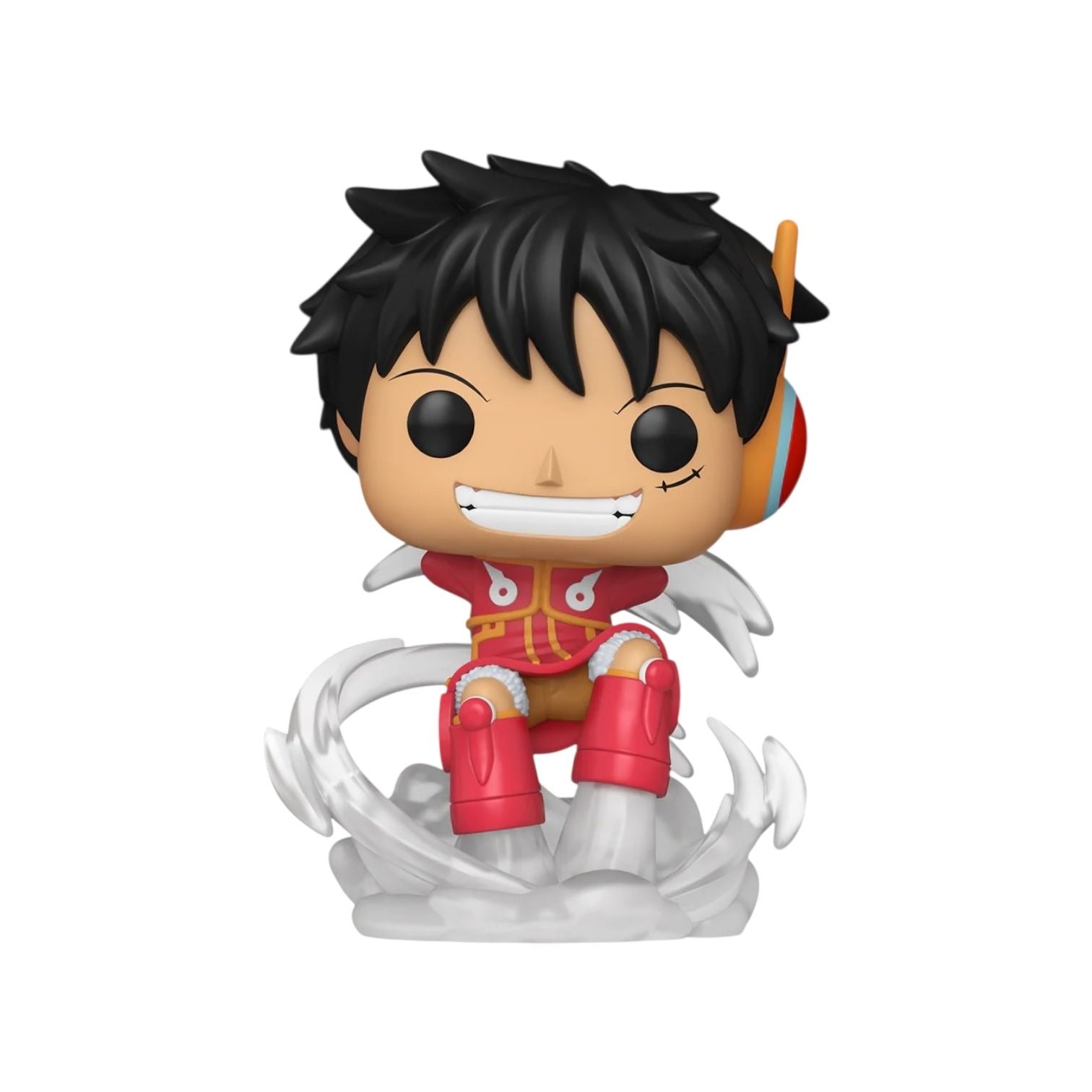 Funko Pop! vinyl figure of a character with black hair and red outfit on a white background