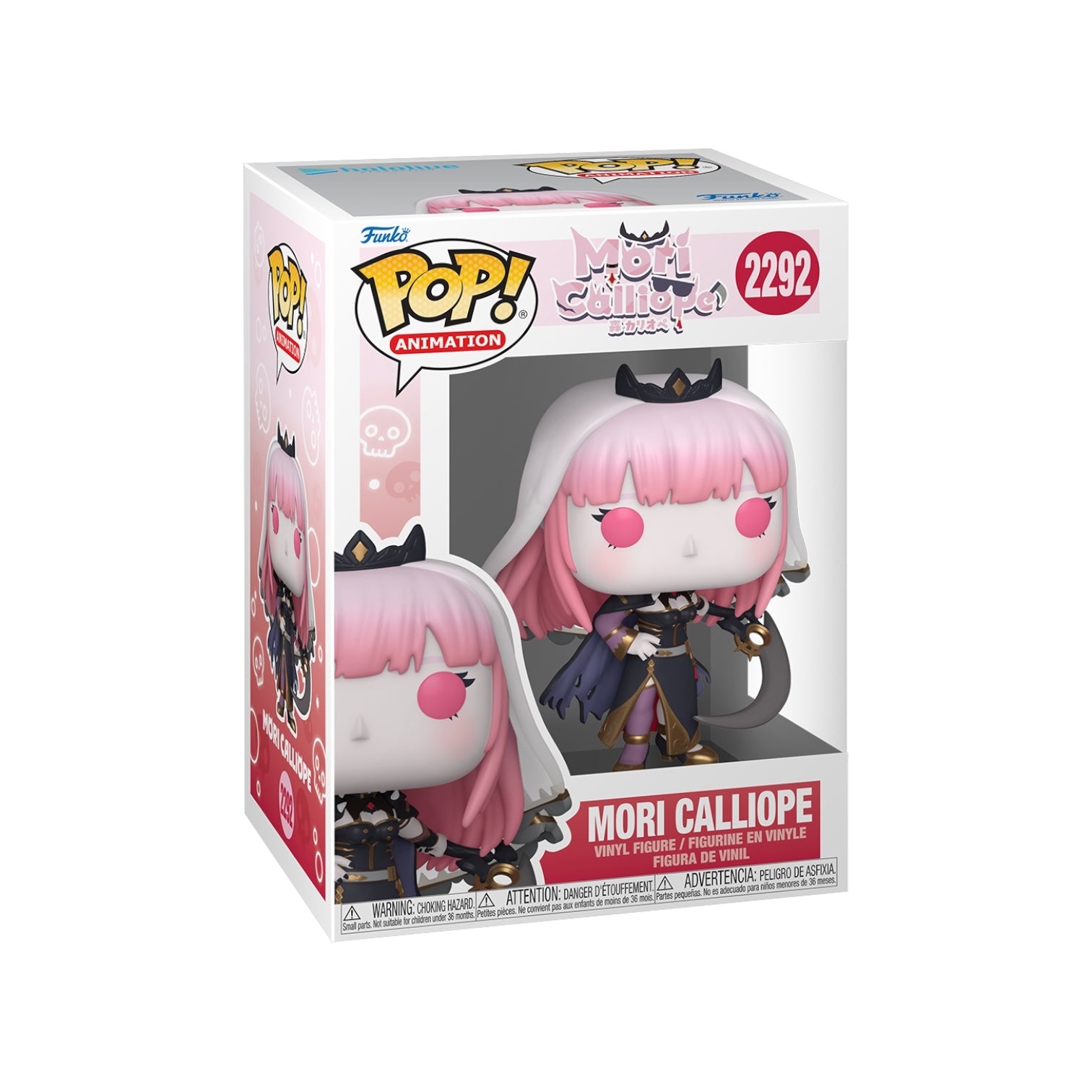 Funko Pop! Animation figure of Mori Calliope in packaging