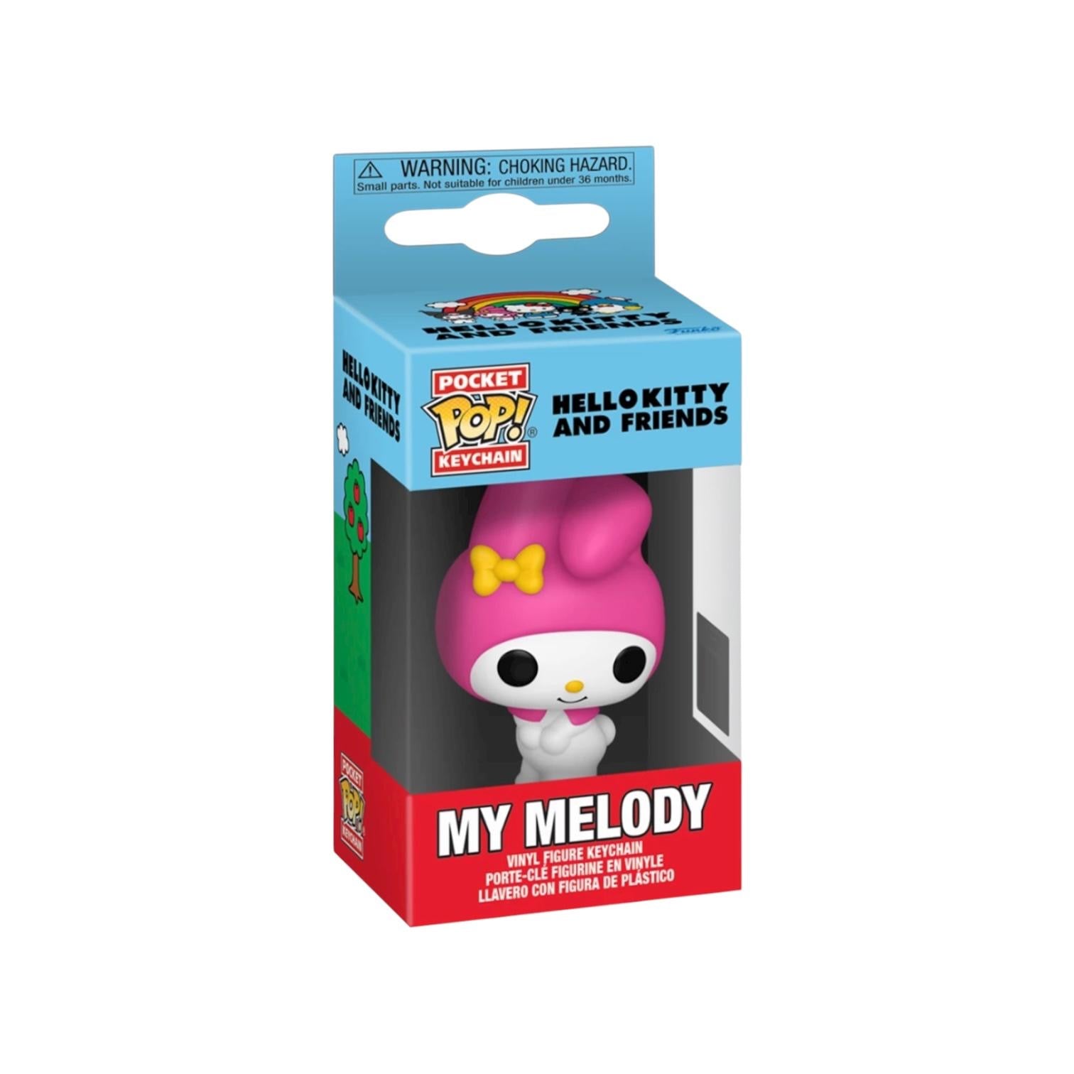 Funko Pop! packaging of My Melody figure with colorful design on a white background