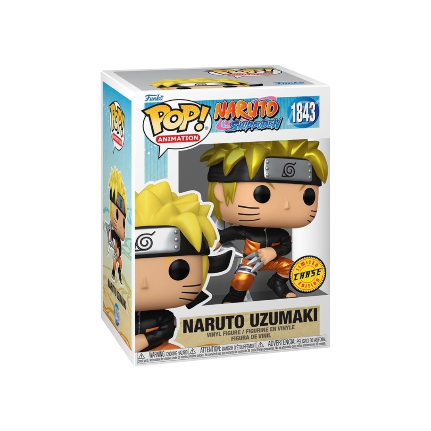 Funko Pop! Naruto Uzumaki figure in packaging on a white background